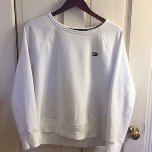Woman’s crew neck Tommy Hilfiger sweatshirt White